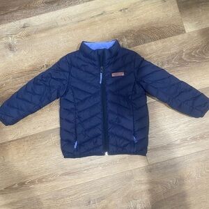 Girls vineyard vines Navy Blue Puffer Jacket *see details*